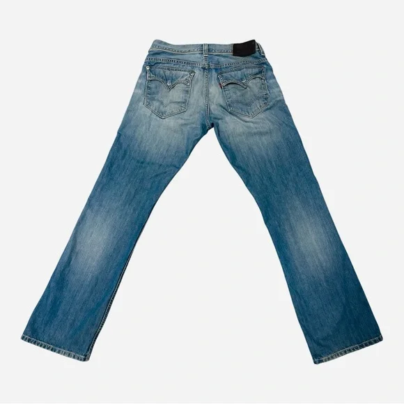 Levi’s Red Jeans / Men’s Slim Boot Bootcut / Batwing Flap Pocket 32W x 34L - Picture 3 of 7
